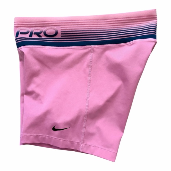 Nike Pro Women's Pink Athletic Shorts Size Small - Picture 2 of 12